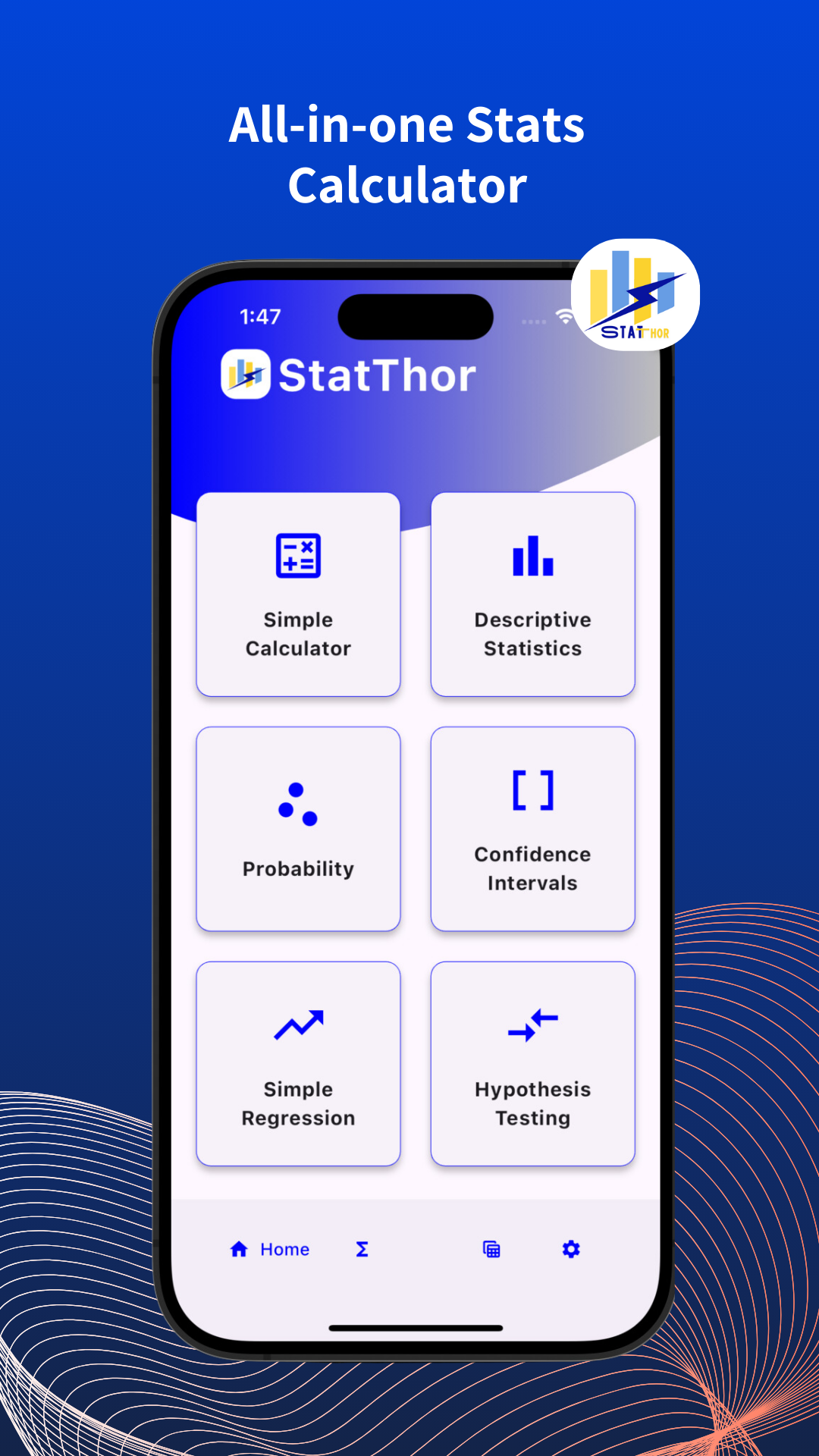 StatThor home screen screenshot